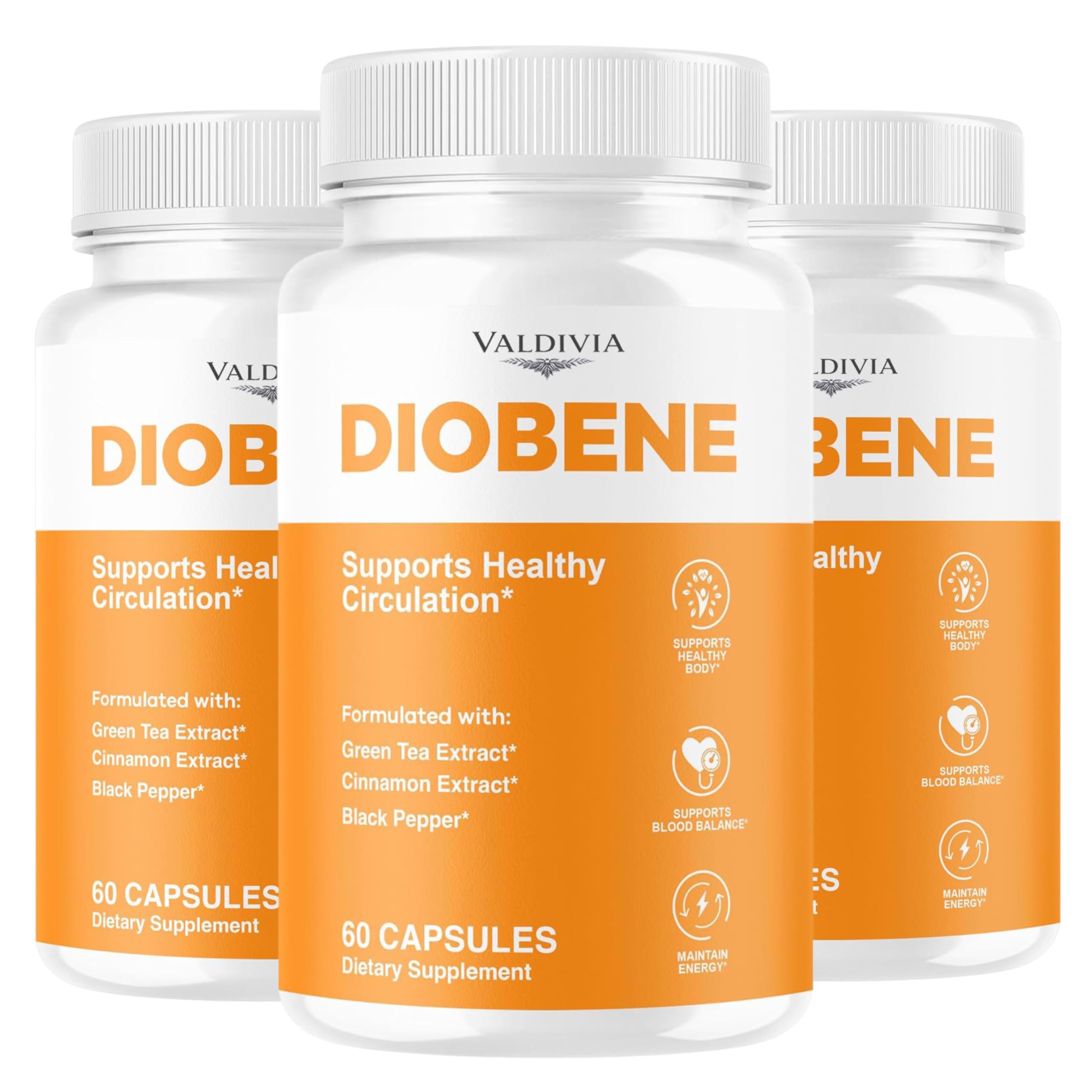 Valdivia (3 Pack) Diobene Capsules - Official Diobene Support All Natural Premium Formula - Maximum Strength, Diobene Pastillas Multivitamin for Overall Health & Wellness, 180 Capsules for 3 Months