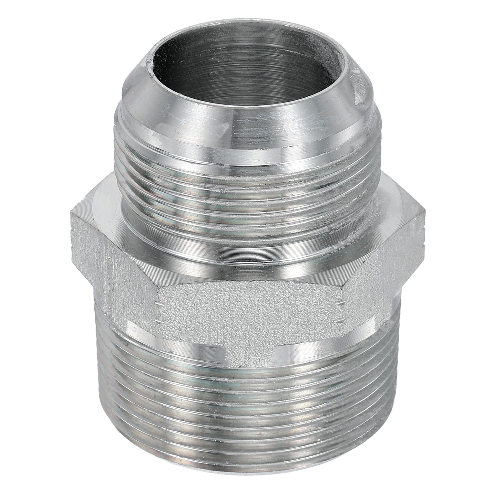 Adaptador de manguera hidráulica JIC evita fugas de aceite con conector recto NPT de acero