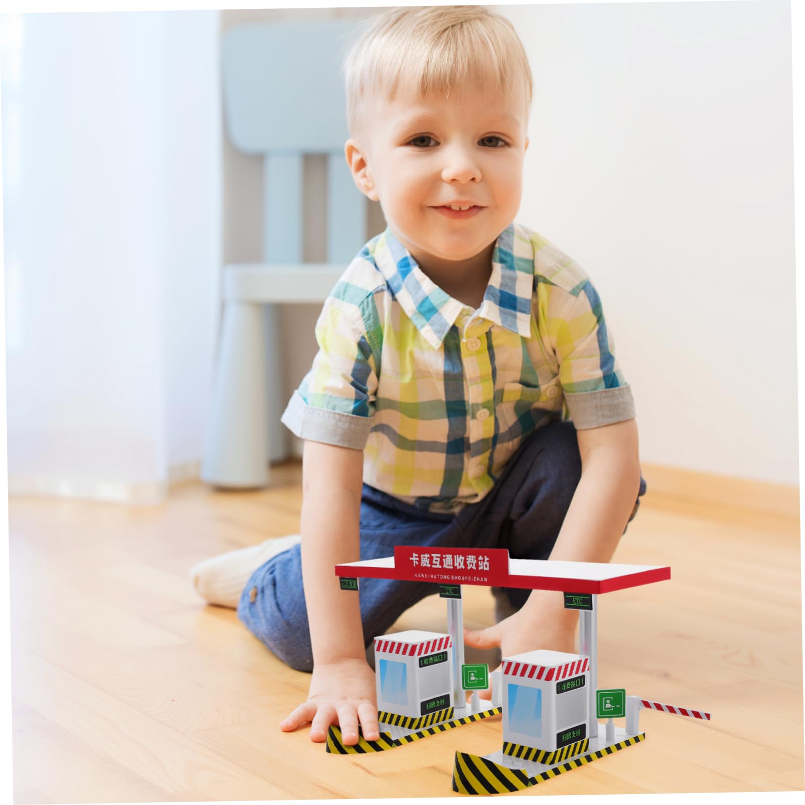 Toyvian Barriera Giocattolo in Plastica Design Realistico, Gioco Educativo e Interattivo per Bambini Durante