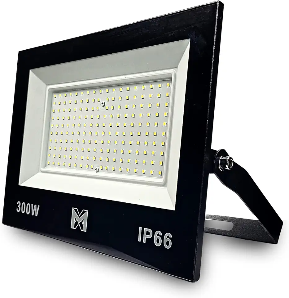 Refletor LED 300w Holofote Prova d'água 6500k Bivolt Modelo Slim Potente Eficiente Externo Pavilhão