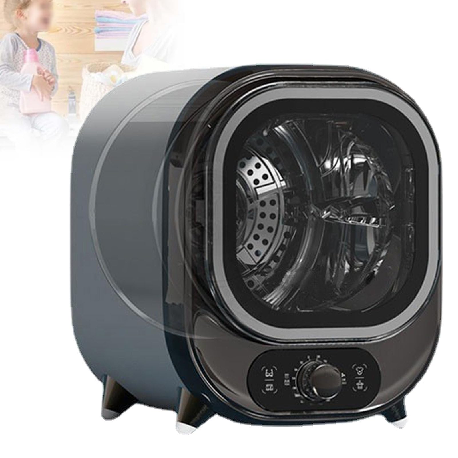 Secadora, Secadora De Condensador Pequeña, Secadora Portátil Compacta De 5 Kg De Capacidad, Secadora De Condensador Pequeña, Mini Secadora con Capacidad De Carga De 0,8 Kg, para Ap