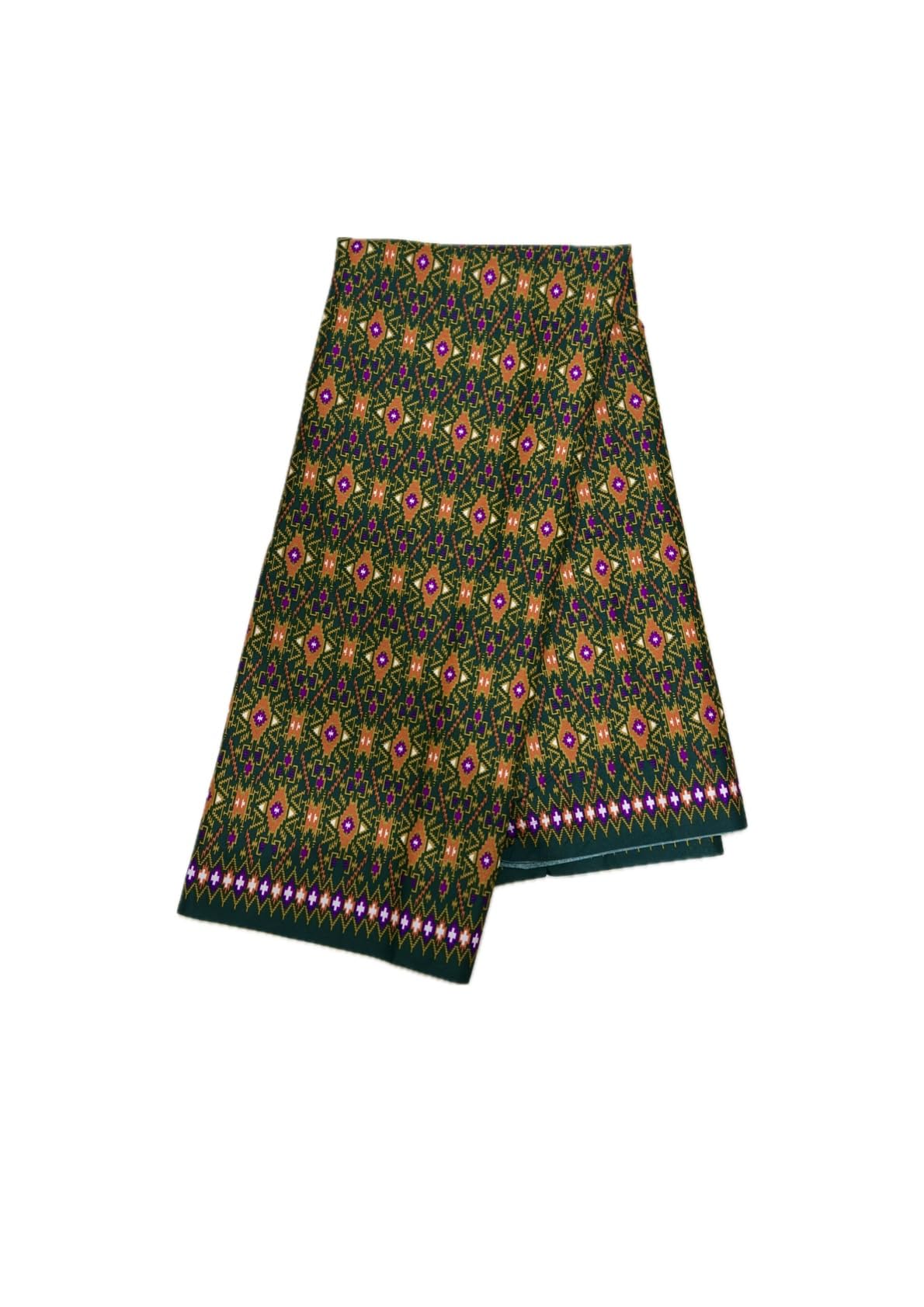 Geometric Batik Printed Sarong (1, Green)