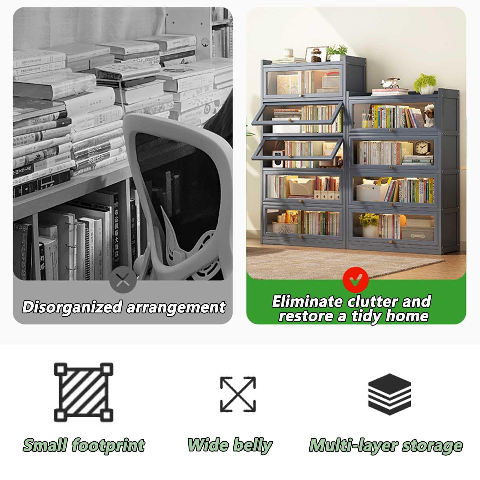 Vetrine, mobiletto da Pavimento Indipendente, vetrina per Oggetti da Collezione, Organizer per Esposizione di bagni, cucine e soggiorni, per Soggiorno, Camera da Letto, Ufficio Domestico (co