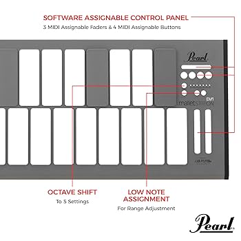 Pearl malletSTATION EM-1 MIDI電子マリンバキーボード Amazon.com: malletSTATION 3.0 Oct Adjustable Range