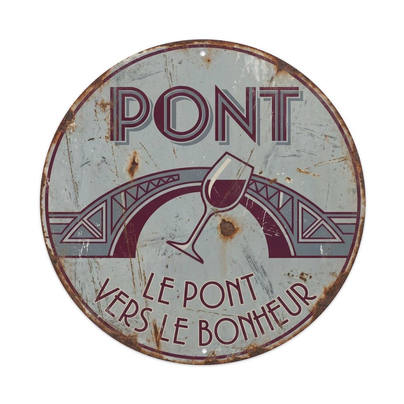 Bridge Humorous Lounge Bridge Metal Tin Sign