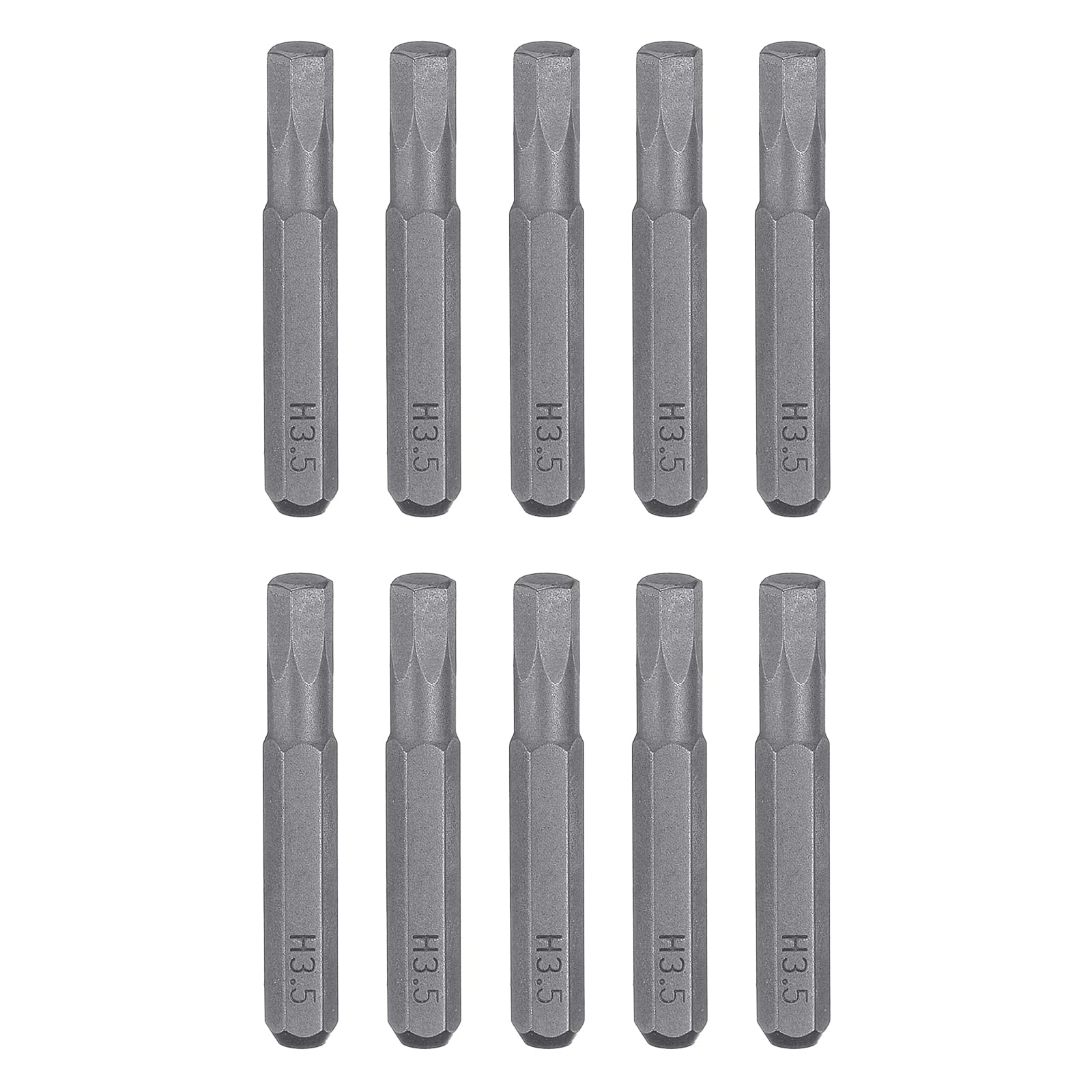 Amazon | uxcell 10本 H3.5 六角レンチビット ヘックス 4mm 六角軸
