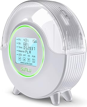 SUNLU 3D Printer Filament Dryer, Upgraded S2 Filament Dry Box with 360Heating Fan, Filament Dehydrator and 4.6" Touch Sreen, Perfect for 1.75 2.85 3.00mm PLA PETG ABS FilamentWhite