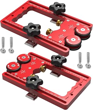 Table Saw Pressing Feeder Bearing Roller, 160mm Double Wheel Bearing Stock Roller with One-Way Wheel Aluminum Alloy Table Saw Feeder Guide Table Saw Stock Rollers 2