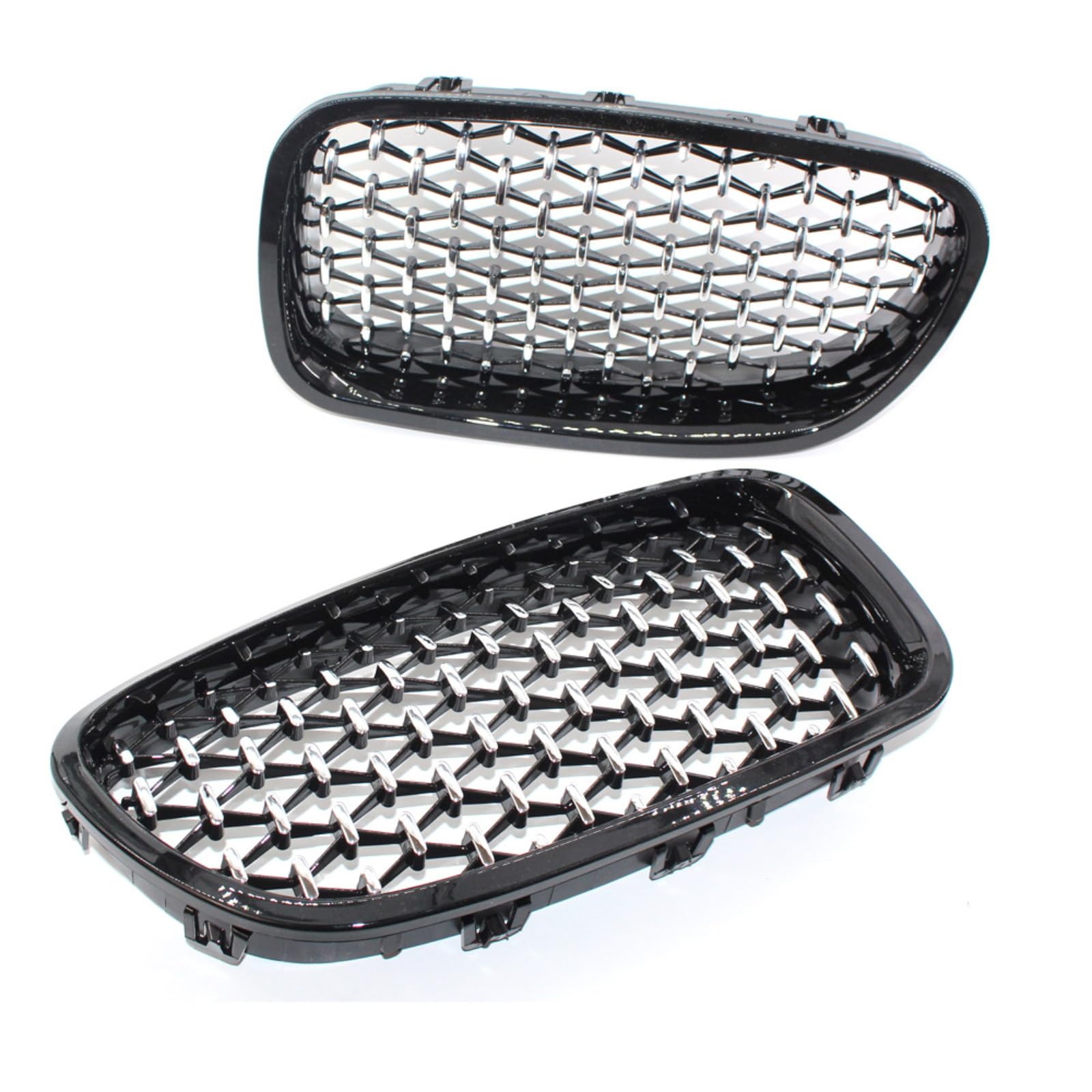 Parrillas delanteras para BMW Serie 5 F10 F18 2010-2016 con doble diseño riñón