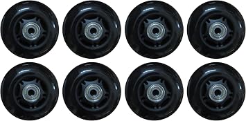 8 Pack Inline Skate Wheels 82A, Replacement for 60-84mm Rollerblade Wheels, Replacement Roller Skate Wheels, Luggage Wheels, Furniture Wheels, Training Wheels for Scooters
