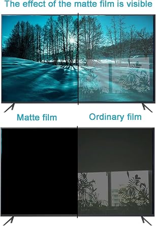 55 Anti Blue Light TV Screen Protector Matte Anti-Glare Film Anti Scratch Filter, Blocking Harmful Blue Light for Sony, Samsung, TCL, Sharp etc / 55in 1221x689mm