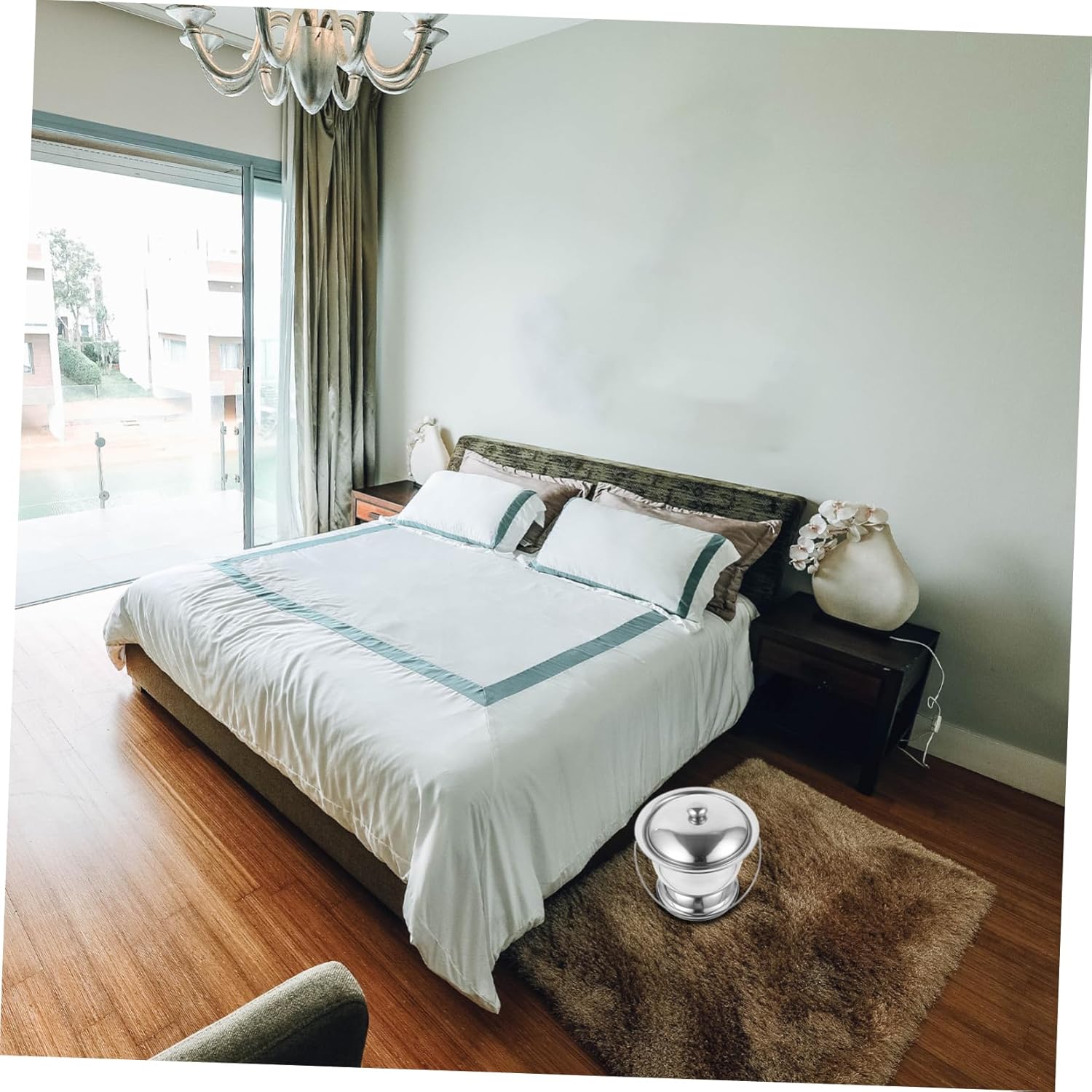 Stainless Steel Urinal Bucket Portable Urinal for Elderly Home Hospital Travel