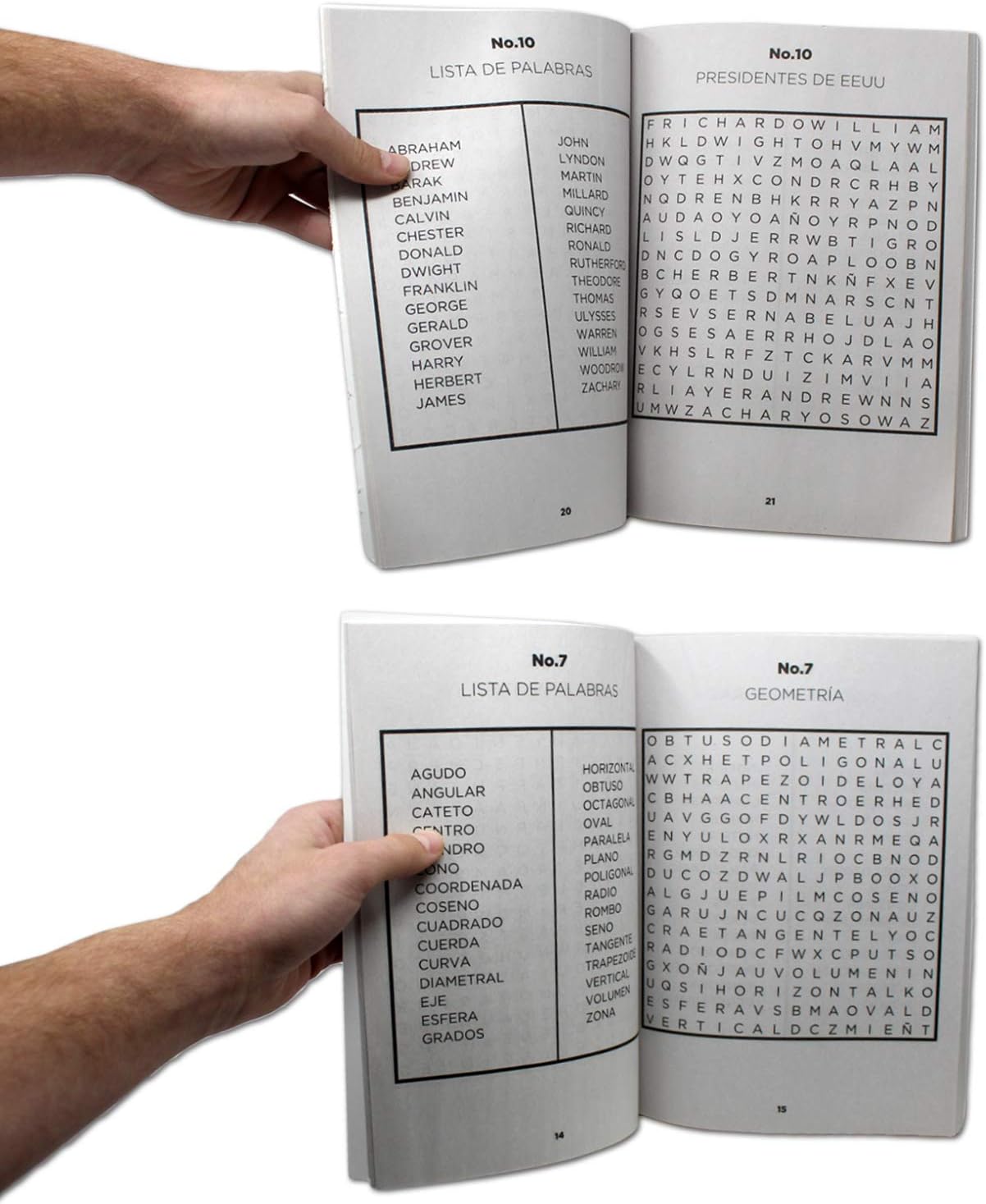 Buy 2 Pack Spanish Word Search Book Jumbo Sopas De Letras En Espanol Each Easy To See Seek Circle Word Find Work Puzzle Game Book Online In Ukraine B0sclwlk