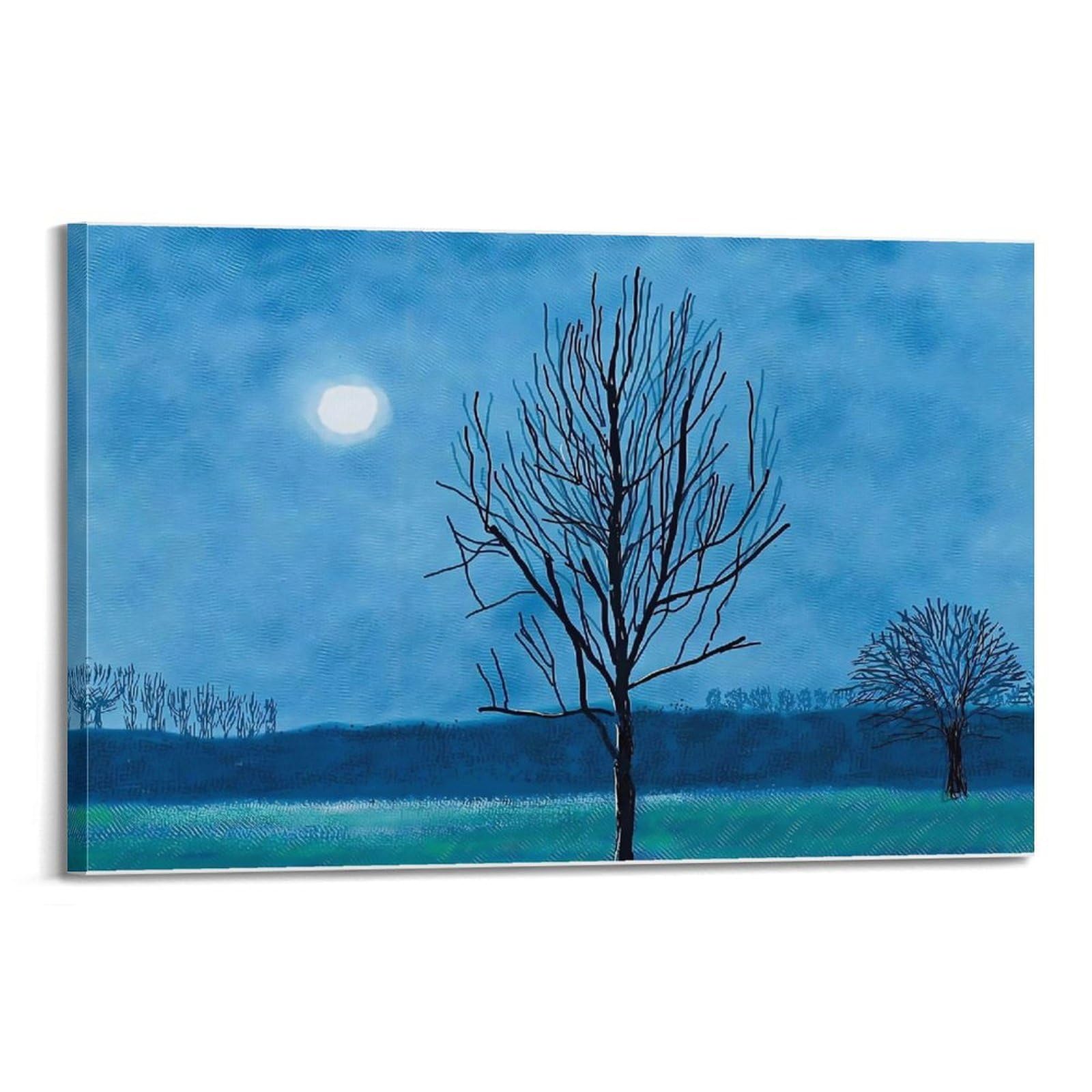 Jocrynsi Frame-Style David Hockney Vintage Abstract Wall Art Beige Posters Aesthetic Canvas Wall Art Print Home Decor For Bedroom Living Room12x18inch(30X45cm)