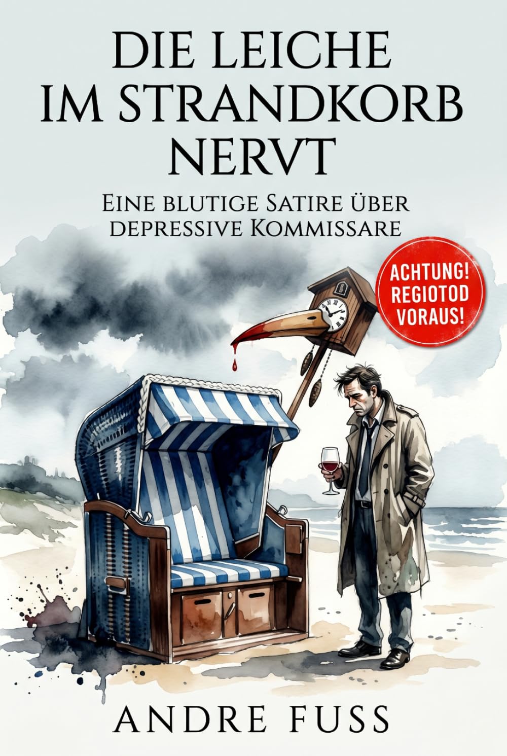 Die Leiche im Strandkorb nervt: Eine blutige Satire über drepressive Kommissare (Kontroverse Satiren aus dem Leben)