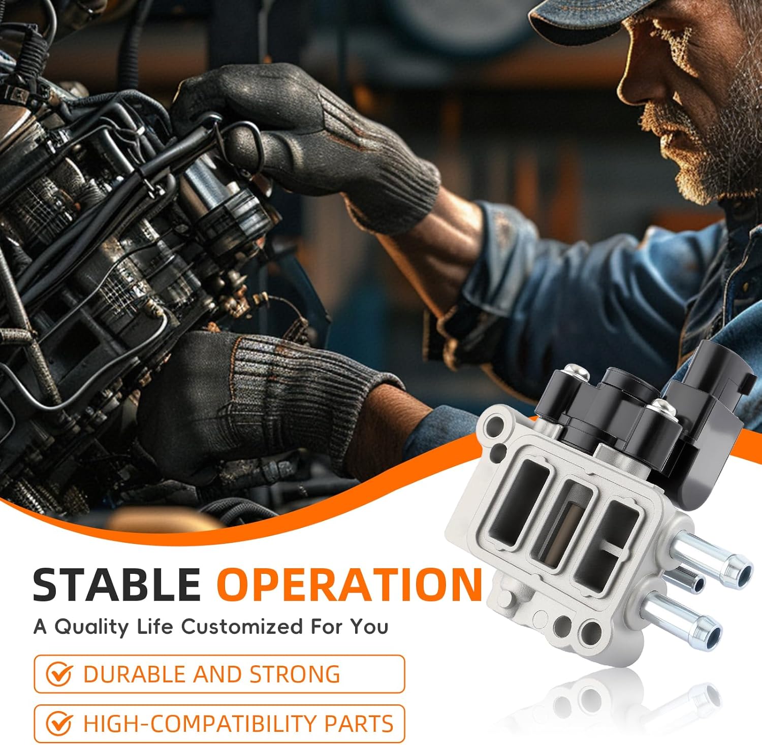 GoaMotors 36460-PAA-L21 Idle Air Control Valve IAC and Throttle Position Sensor Compatible with Honda Accord 2.3L 1998-2002 Air Idle Control Valve and TPS with Gasket Replaces 16400-P06-A11