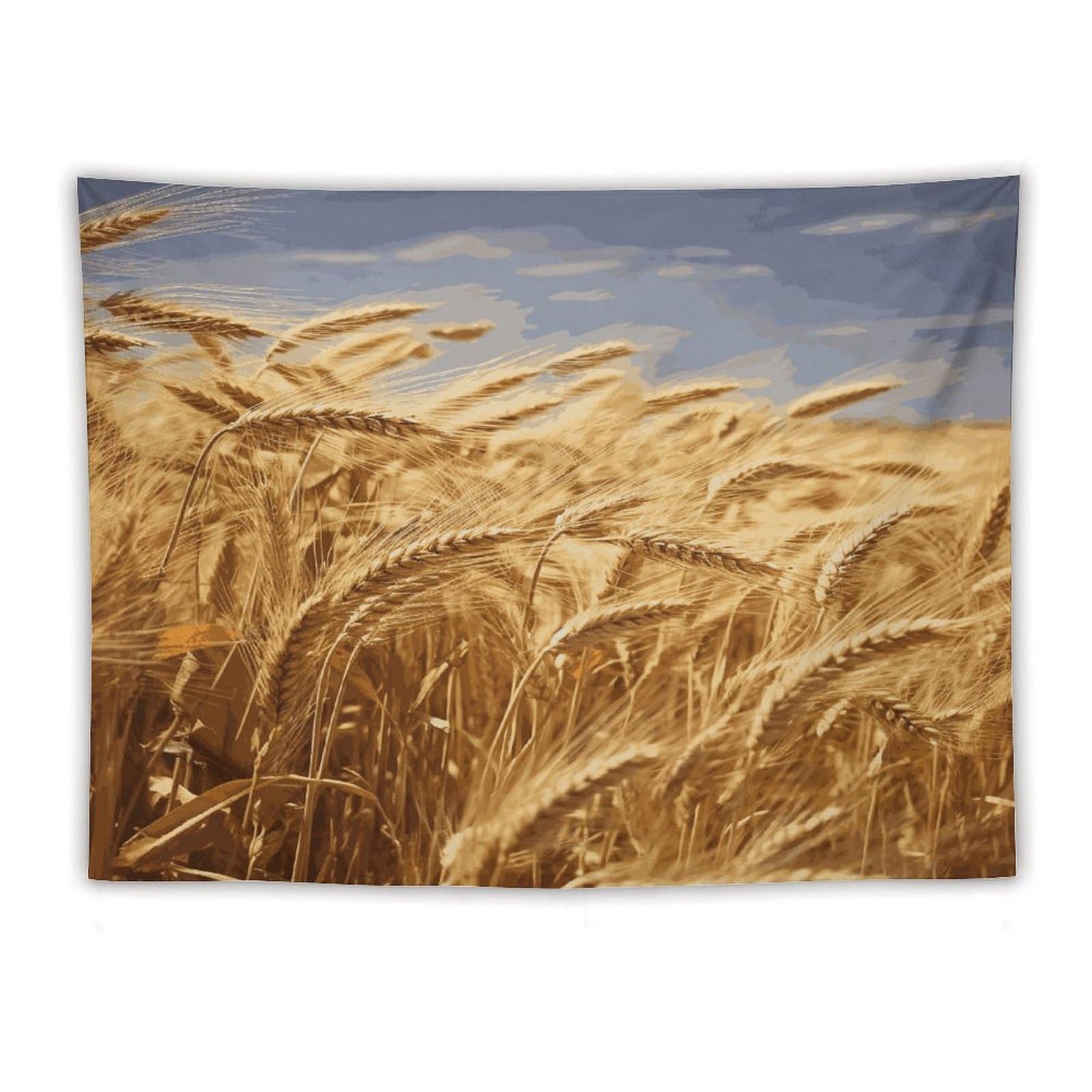 LDGSUPH Wheat Harvest Tapestry Wall Hanging Decor Anti-fading Aesthetic Wall Tapestries Fashion Wall Blanket Decor Modern Wall Art Tapestry for Bedroom Home Decor 60"x80"