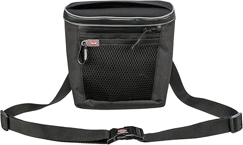 TRIXIE Bolsa de Snac Duo Treat, 20 × 20 × 5 cm, Antracita