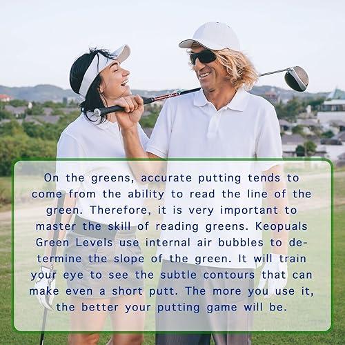 Miniatura 7 de Golf Green Reader - Marcador de pelota de golf con accesorios de golf de nivel para poner golf, ayuda de lectura verde, herramienta de entrenamiento