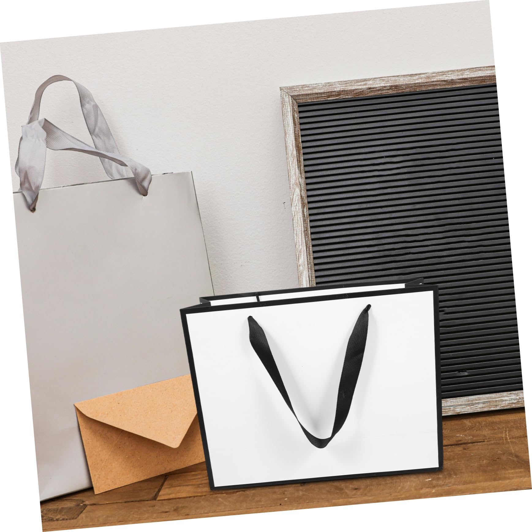 MUCKLILY 10pezzi Sacchetti Regalo di Carta Manici di Resistenti e Portatili per Bomboniere di Compleanno Matrimoni Feste e Regali Vari