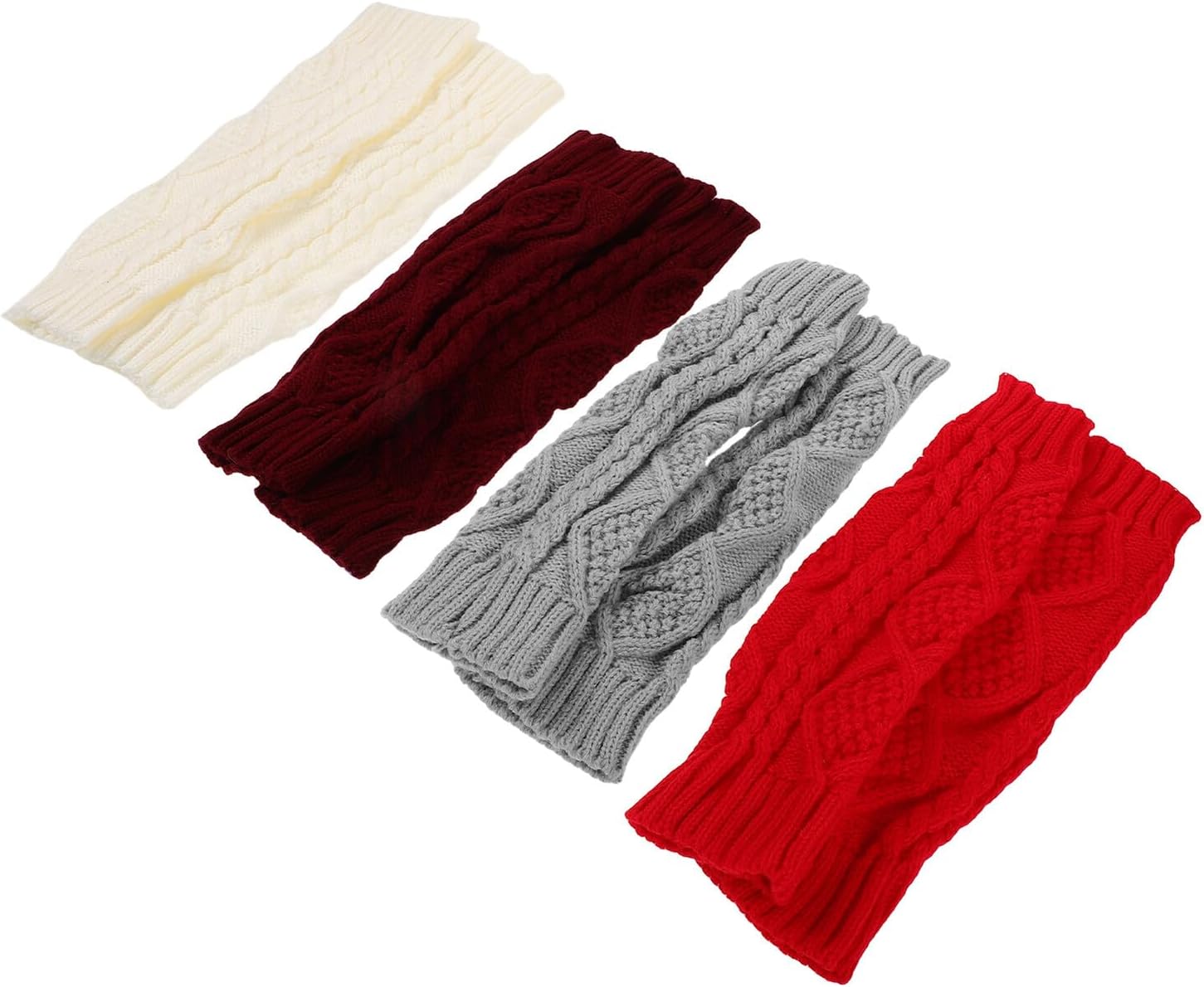 NOLITOY Knitted Long Fingerless Gloves with Thermal Elbow Arm Warmers, Winter Open Finger Arm Sleeves for Men and Women, Mid-length Warm Knit Wrist Protectors for Outdoor Cold Weather
