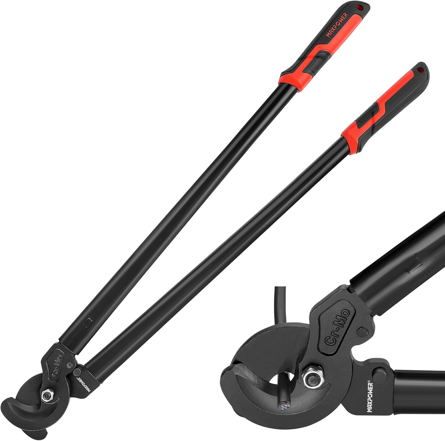 MAXPOWER Cable Cutters, 25-Inch Heavy Duty Cable Cutter for Aluminum, Copper and Communications Cable