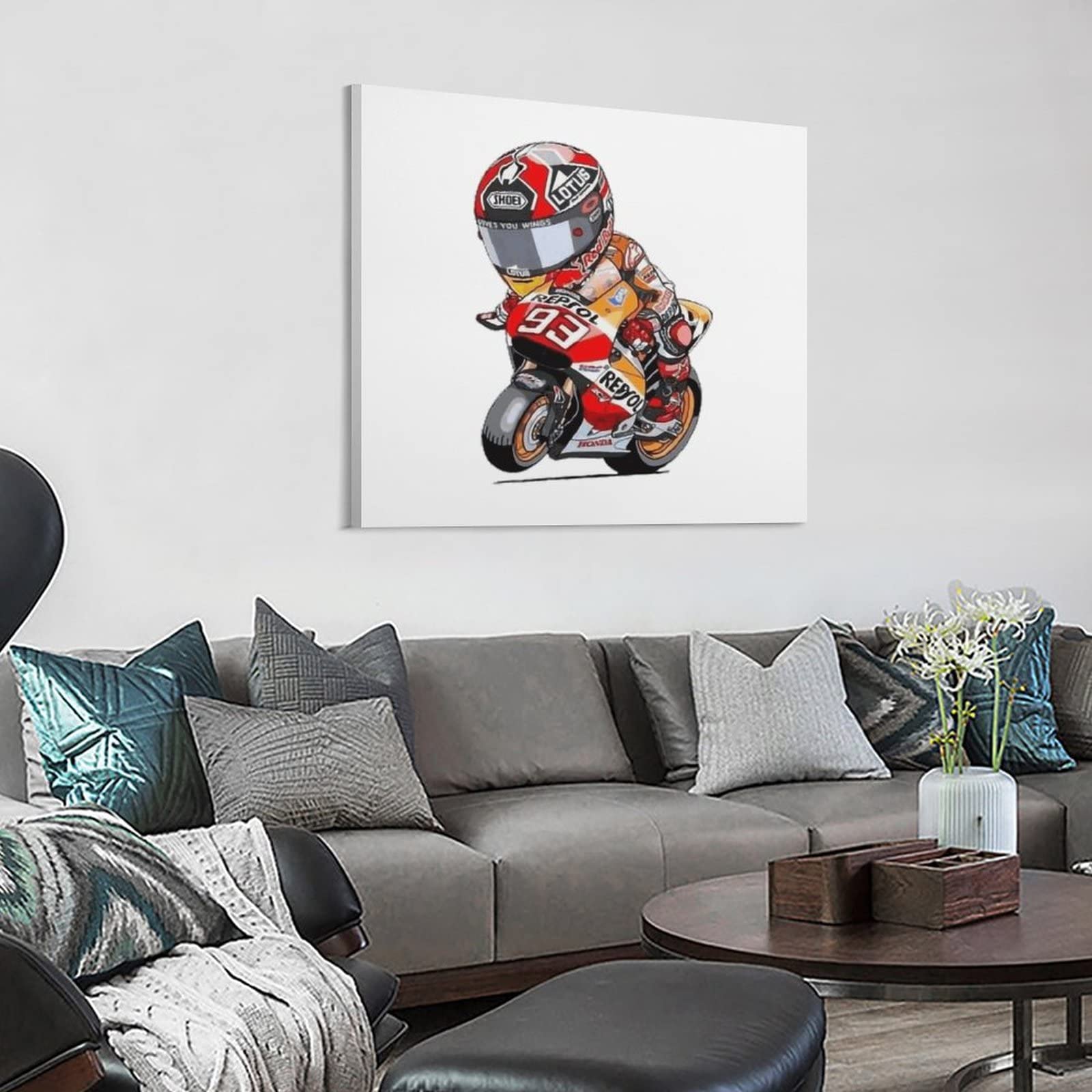 Amazon.co.jp: アートパネル マルク・マルケス Motogp 93 ポスター