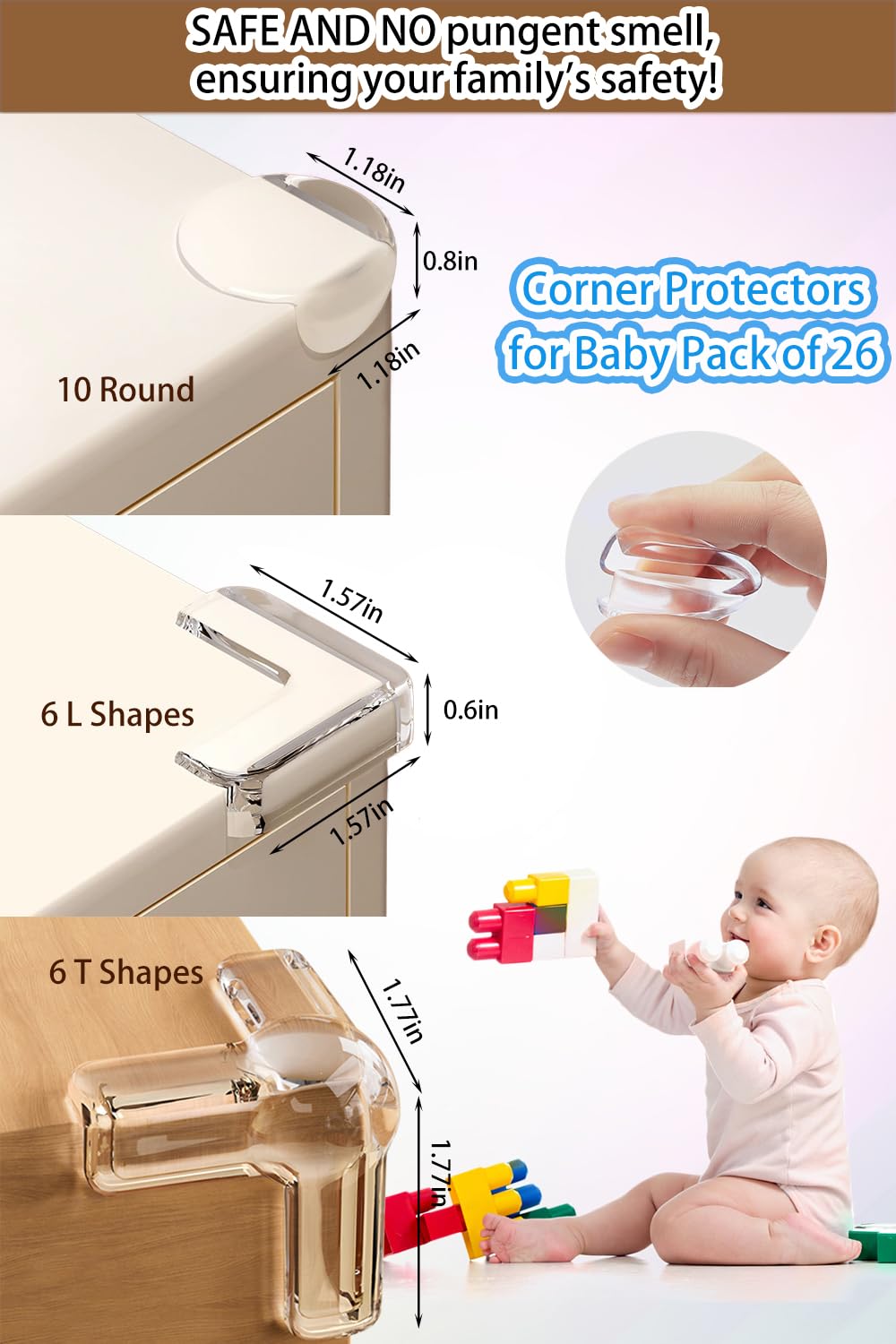 Corner Protectors for Baby Pack of 26 - Image 3