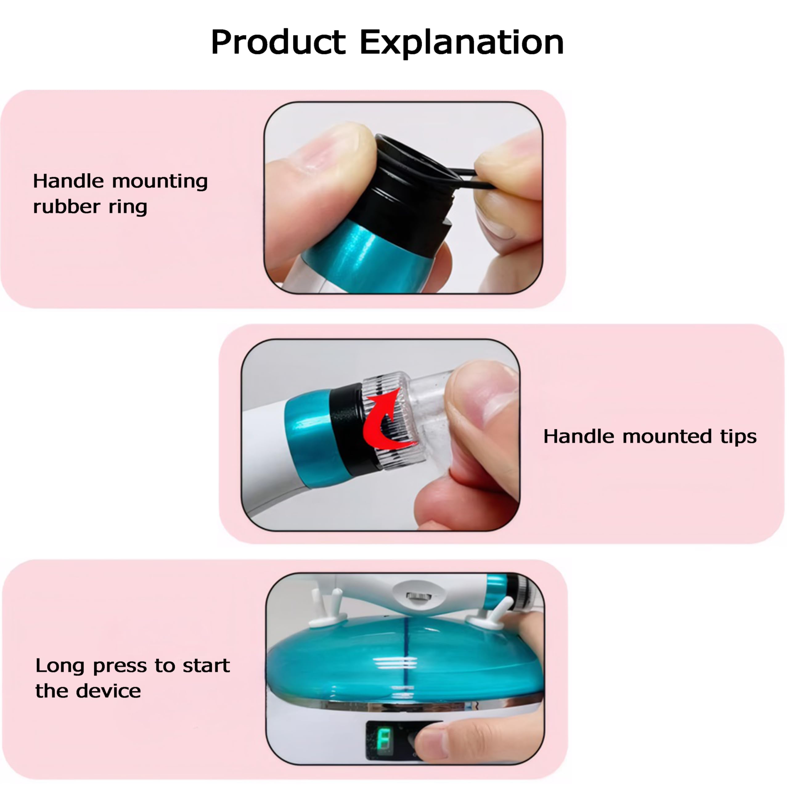 Elitzia Hydro Dermabrasion Macchina per il viso Pulizia Profonda Aspirapolvere Rimozione di punti neri Mini Ricaricabile Home Beauty Device Hydro Oxygen Pore Restringimento ETSLHF1