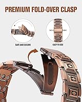 Vista 5 de Jecanori Pulsera de cobre para hombre, pulseras magnéticas de fuerza 3X para hombres