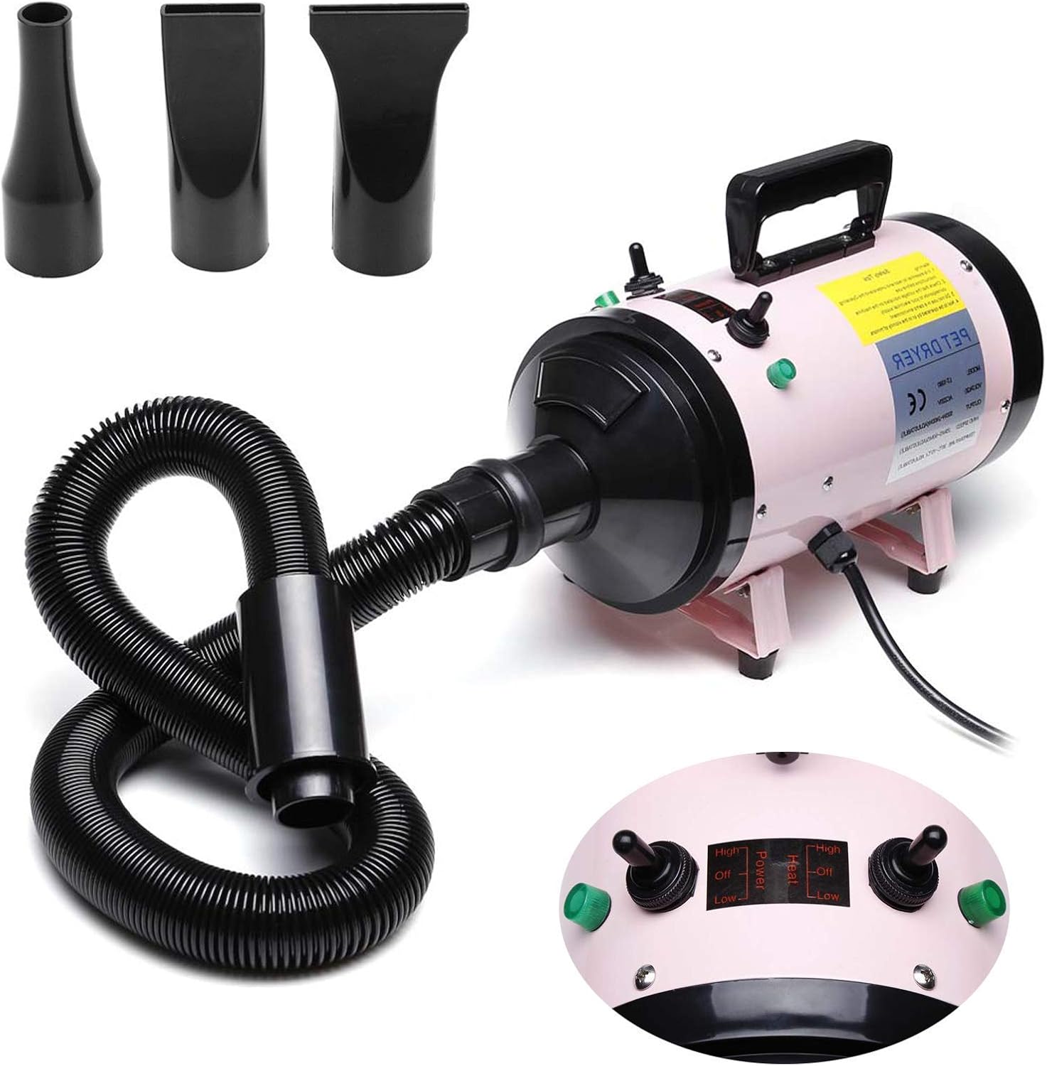 Dog Hair Dryers Blaster, Dog Grooming Dryer, High Velocity Dryer Low