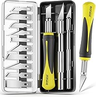 DIYSELF 16-Piece Exacto Knife Set with Magnetic Case - Precision Craft Knives for Paper, Foam, Vinyl, Models, 3D Printing