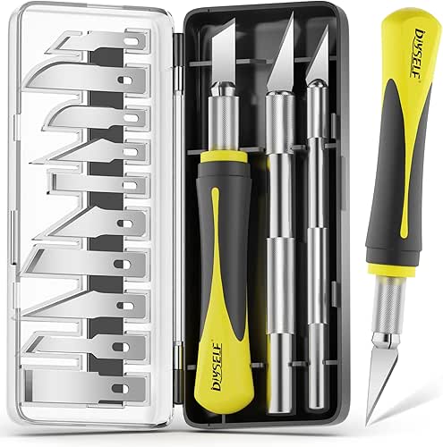 DIYSELF 16-Piece Craft Knife Set, Exacto Knife Set for Crafting,