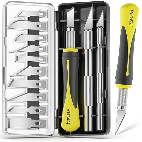 DIYSELF 16-Piece Exacto Knife Set, Craft Knife & Hobby Knife