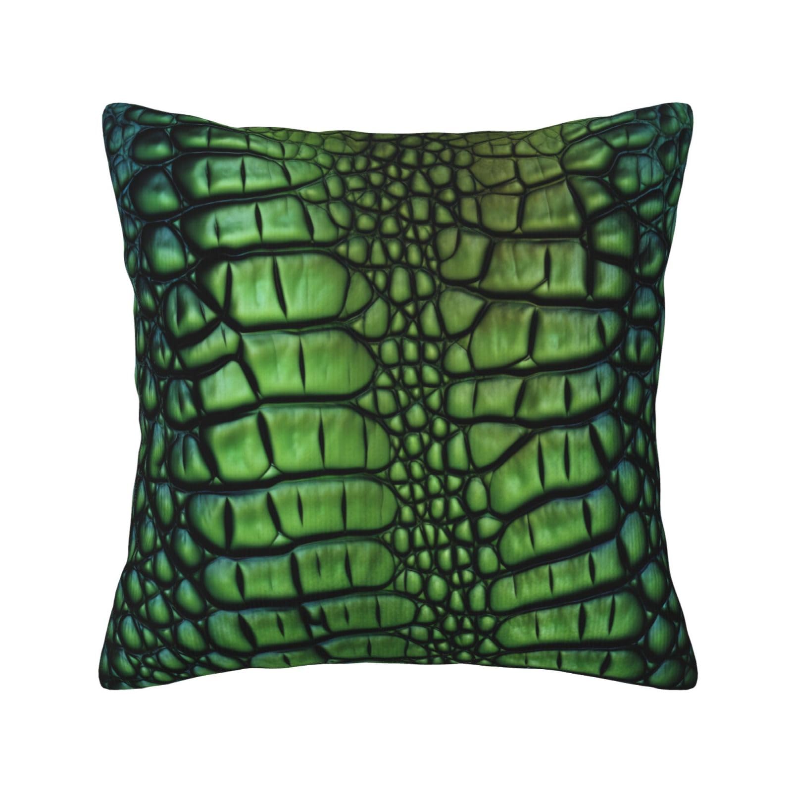 Housse de coussin velours côtelé alligator douce : fini les salons sans relief
