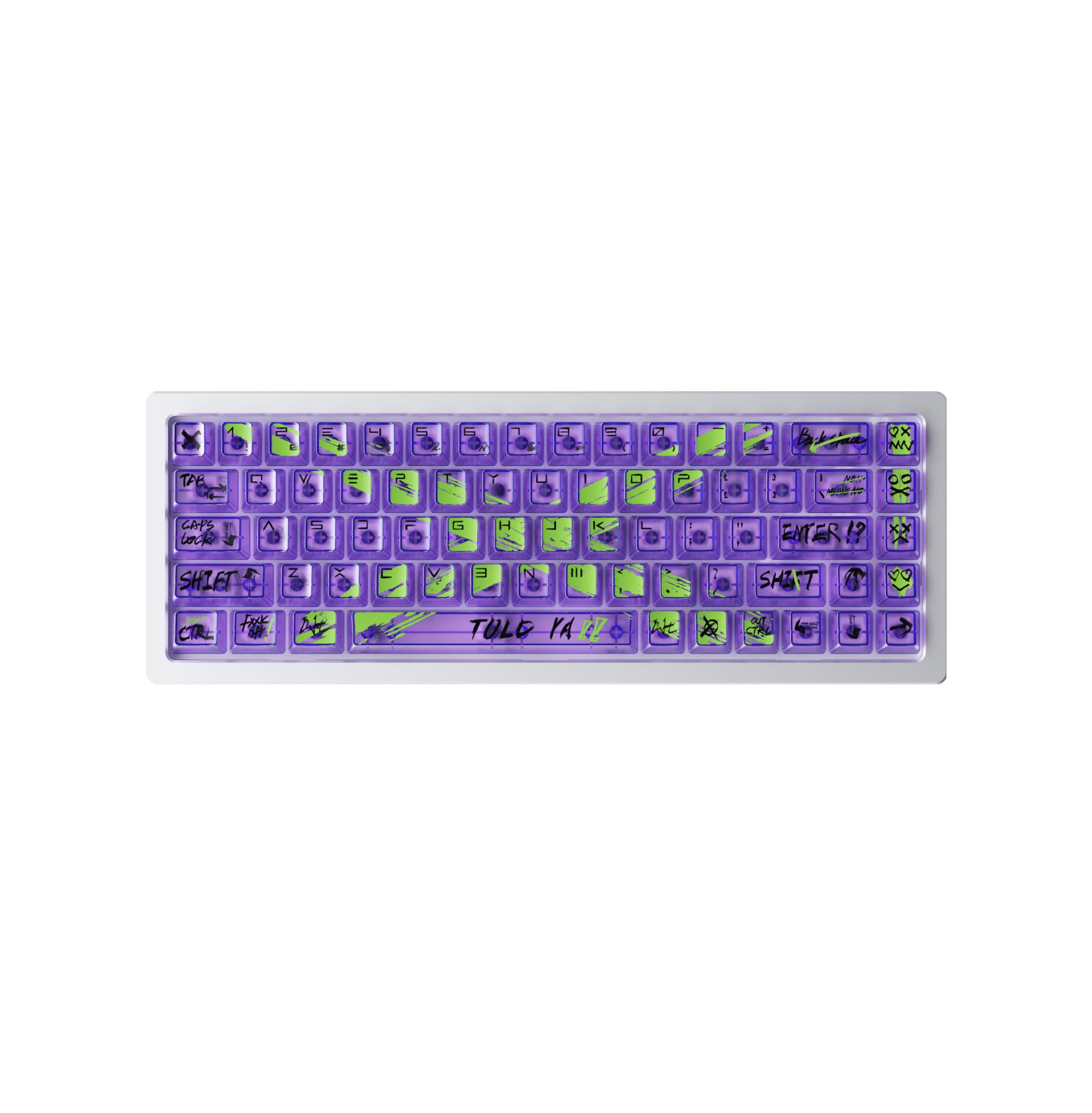 Amazon.co.jp: KeyTok XXX Cherry Profile PC キーキャップ (Purple