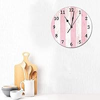 Vista 31 de Quartz Wooden Round Wall Clocks Barn Red Wood Clock Rustic Red Clocks for Farmhouse Decor Silent Wall Clock Modern Wall Hanging Wooden Clock for