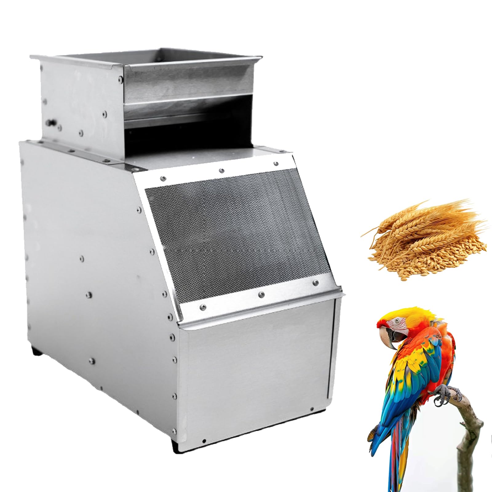 Effiziente Vogelfutter-schalenspaltmaschine, Vogelfutter-getreideblasmaschine Mit 2-stufig Einstellbarem Gebläse, Kleine Getreideschleuder- Und Siebmaschine Für Hirse, Getreide Und Melonenkerne