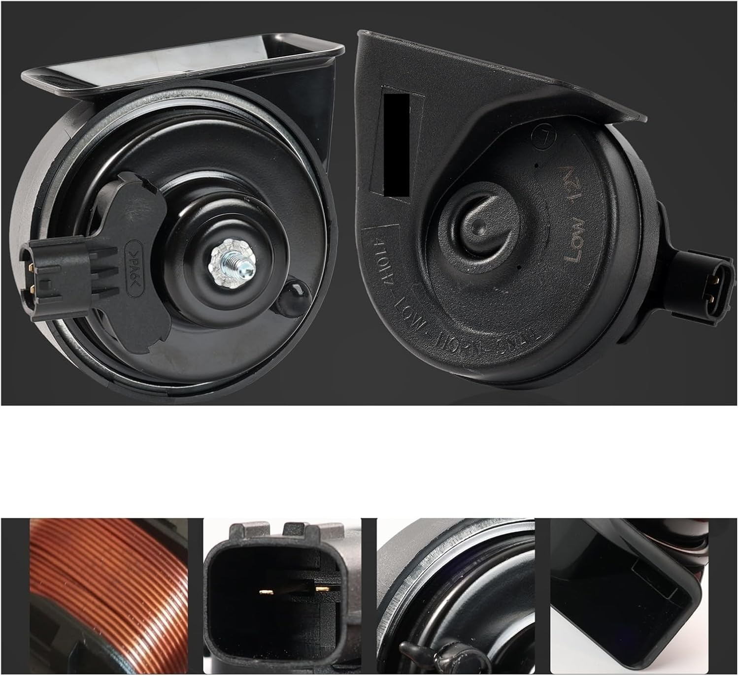 New Pair 12V 120db Twin Tone Snail Horn For Hyundai I10 I20 Accent Elantra Sonata Tucson I30 I40 Santa Fe Veracruz Getz 96630-3X001