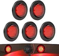 Vista 7 de NEW SUN Premium luces LED redondas de 2.5 pulgadas para remolque, 13 luces LED laterales, kits de luces de despeje con arandela y enchufe de 2 pines