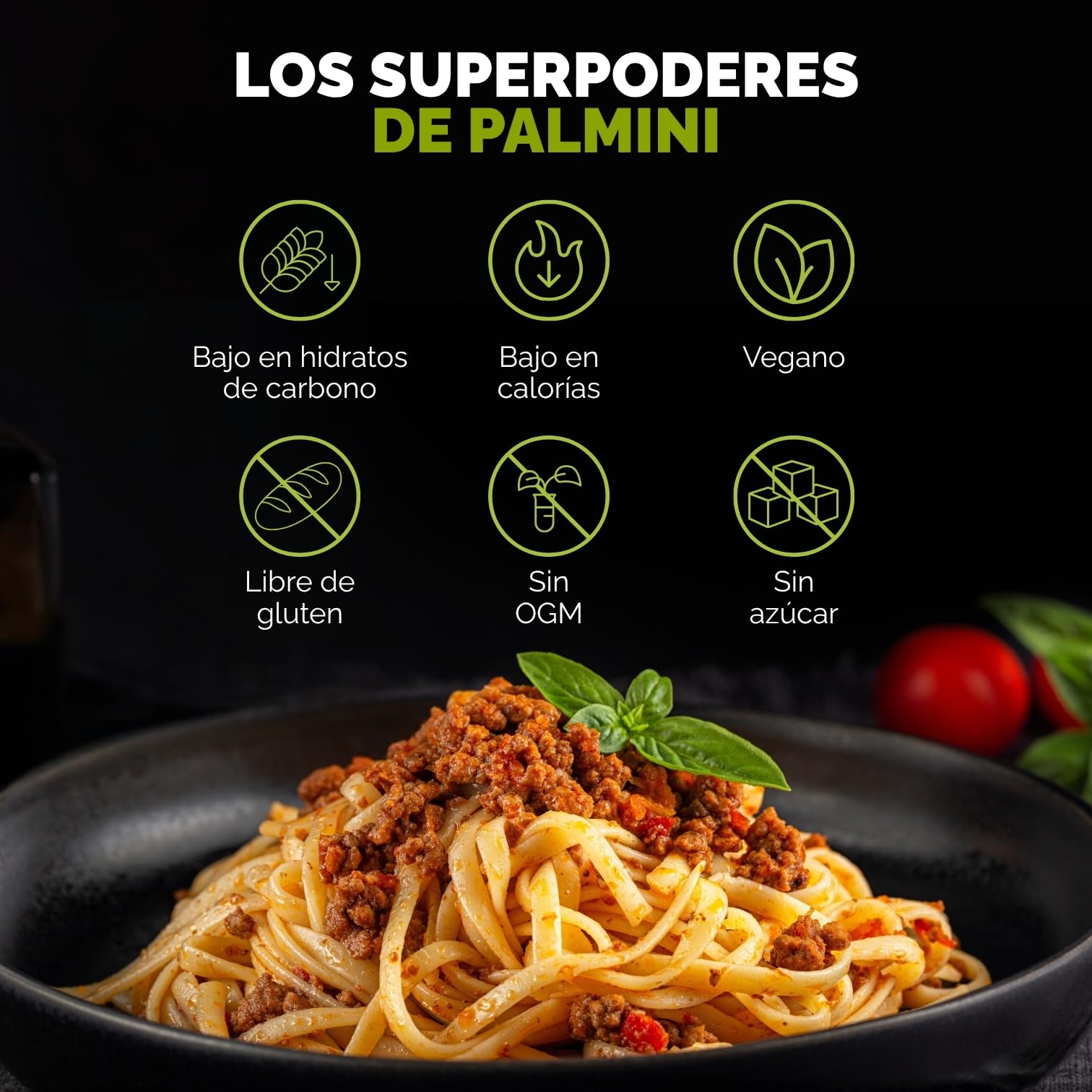 PALMINI Pasta Linguini - Palmito – Bajo en calorías – Bajo en carbohidratos – Keto - Vegano – Libre de OGM – Libre de Gluten – Sin azúcar – 338g | (Pack de 6 unidades)