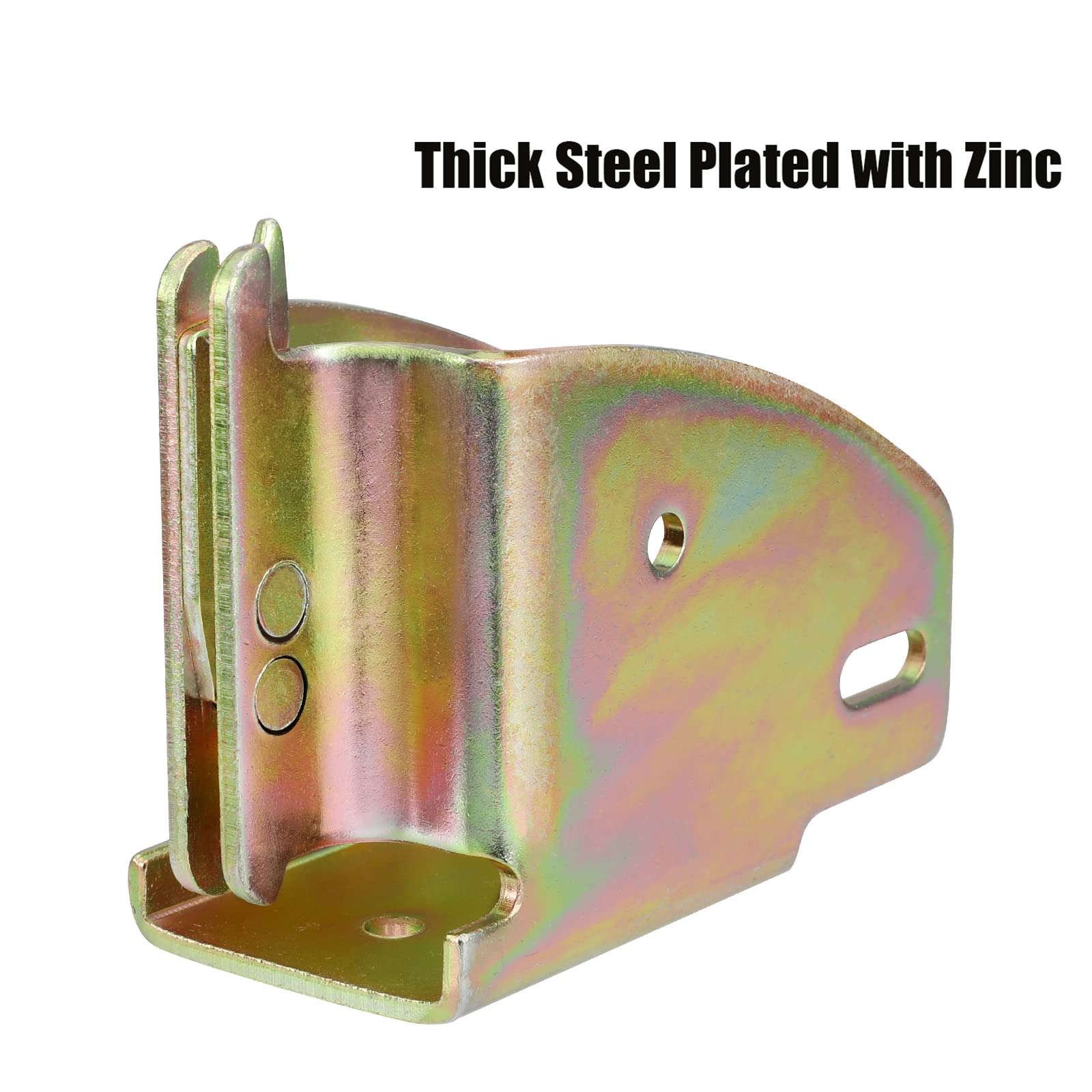 Eapele E-Track Wood Beam End Socket Accessories, Zinc-Coated Steel, Fit with 2x4 2x6, Add Removable Load Lock Bars to E-Track Cargo Area (20pcs)