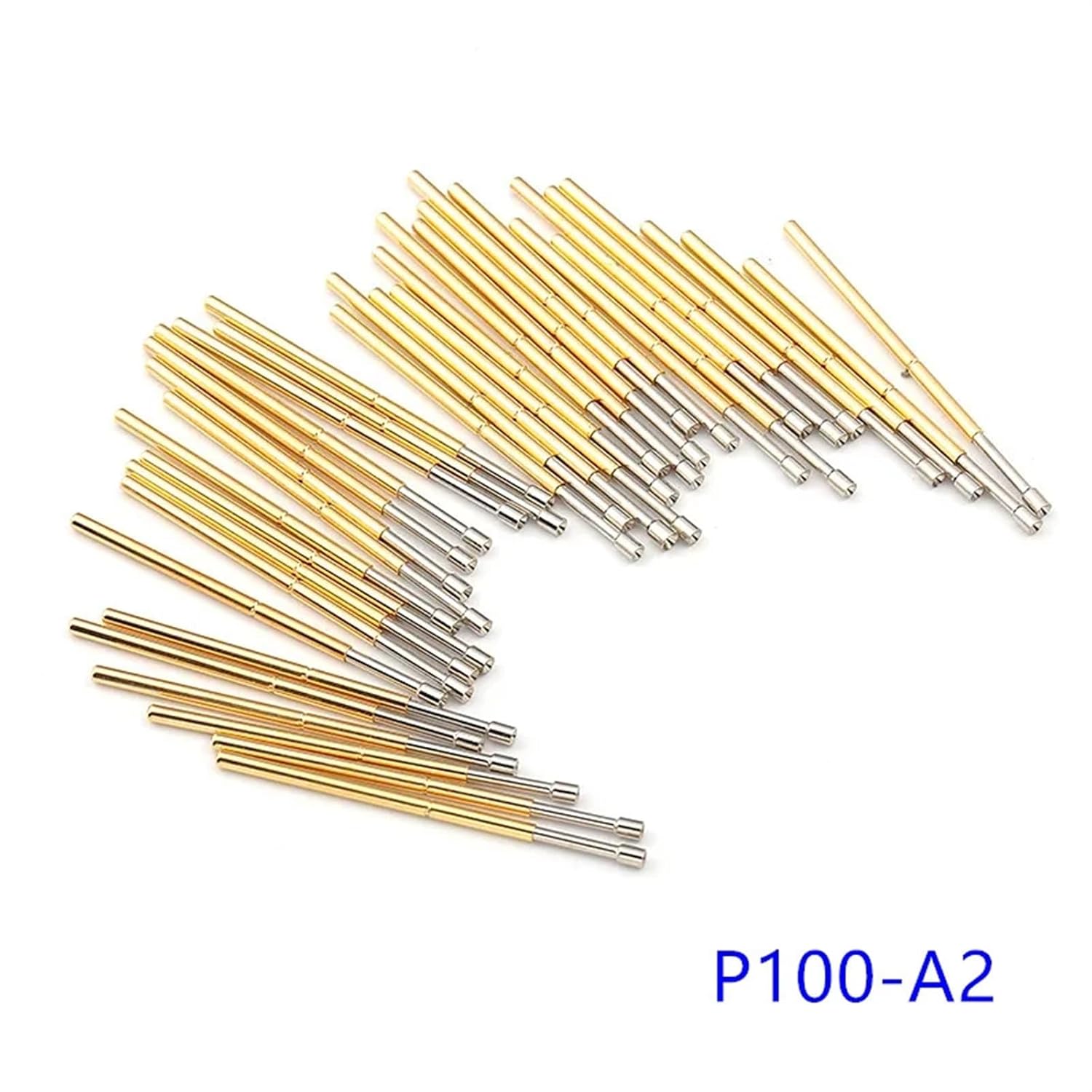 100PCS/bag P100-A2/E2/G2/H2/Q2 Brass Needle 1.36mm Spring Test Probe(P100-H2)