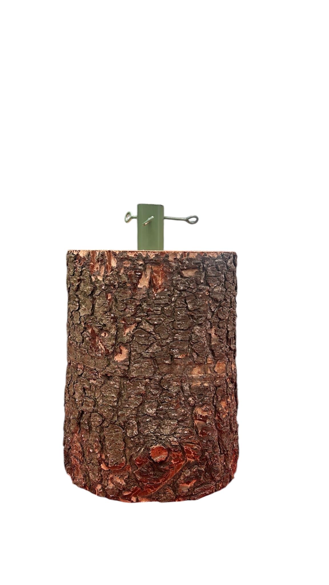 base per albero di natale, vero tronco di abete originale 30kg, legno realistico 35x28 base per albero artificiale, artigianale