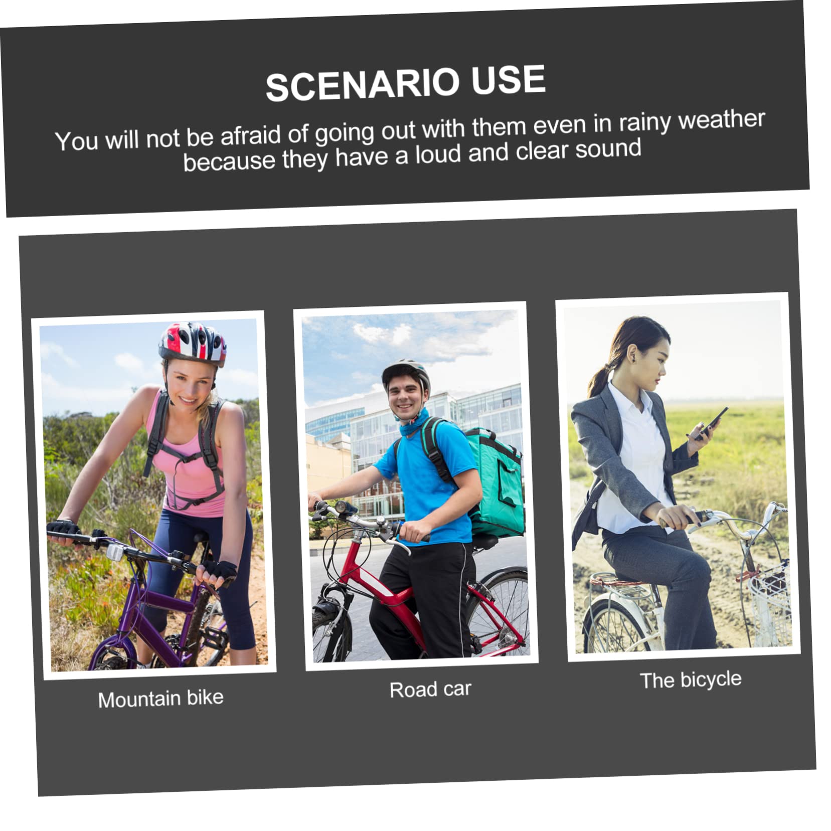 Yardwe 5pezzi Bicicletta Elettronica Con Campanello Super Forte Da Campanello Per Bici Facile Da Installare Adatto Per Mountain Bike e Scooter Elettrici