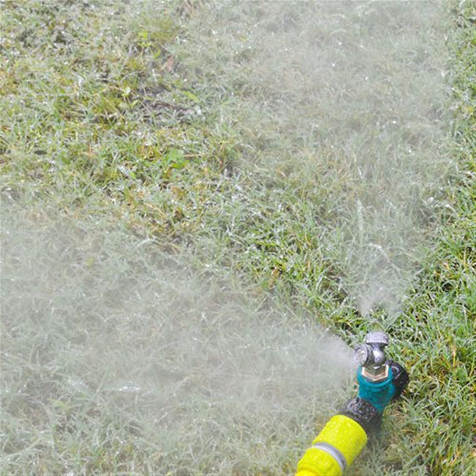 Paquete de 10 boquillas de nebulización de latón con forma de abanico, boquillas de nebulización de baja presión con boquilla G1/2" para sistema de refrigeración, boquilla de niebla plana tipo abani