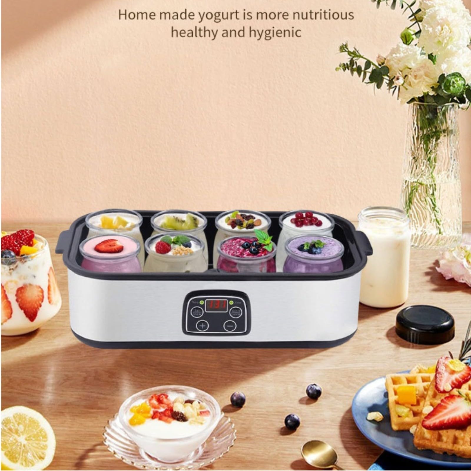 Machine à Yaourt pour Yaourt Probiotique 1600ml, Glace