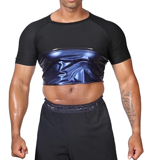 REMEBSWEAT Sauna Sweat Suit Shirt for Men