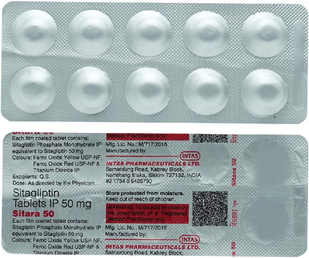Sitara 50 mg - Strip of 10 Tablets