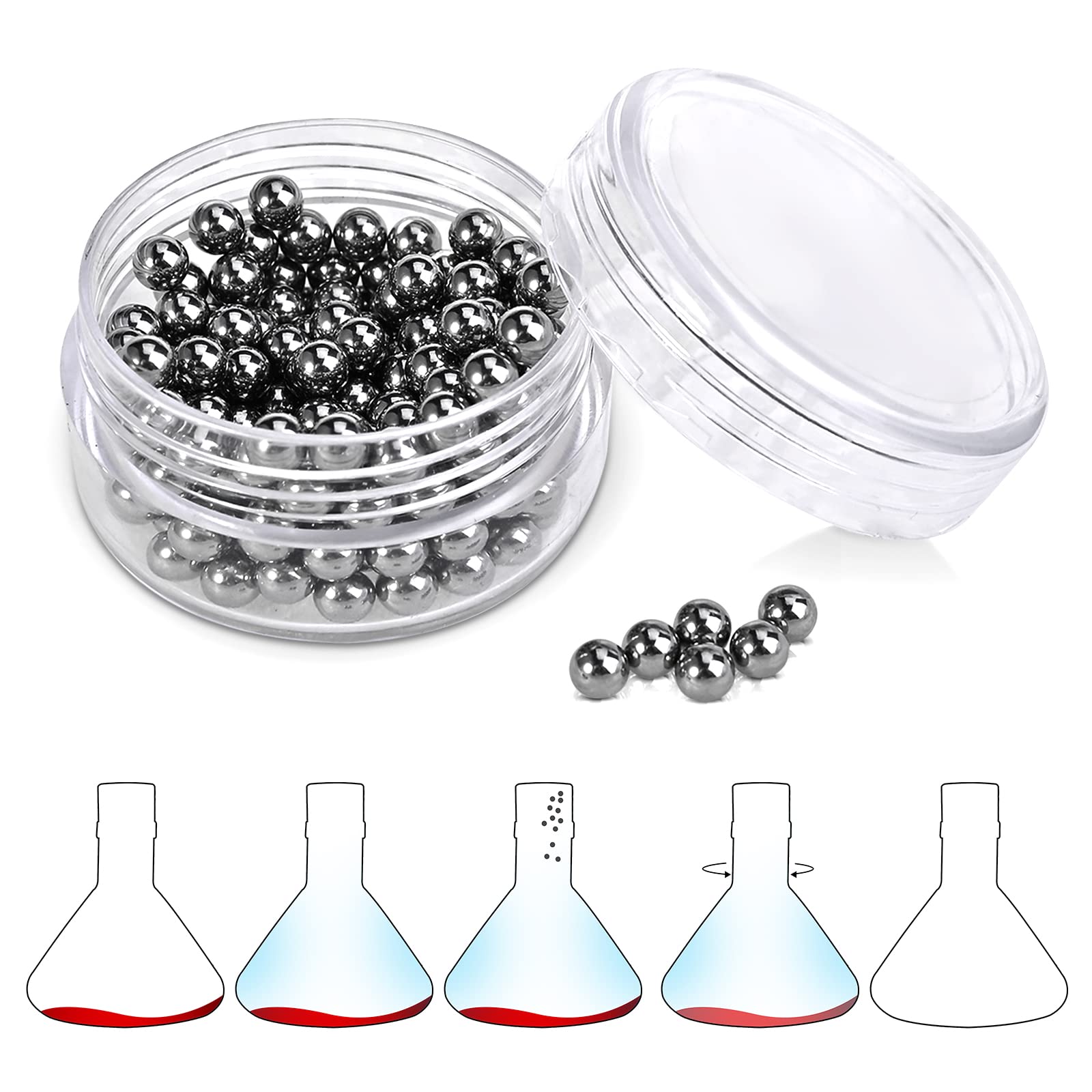 Cieex Carafe à Décanter Vin avec Billes de Nettoyage 1.5L Borosilicate de Soufflés Carafe Vin Aérateur et bec Verseur 2 en 1 Cadeau Coffret Vin Créatif pour Amateurs de Vin